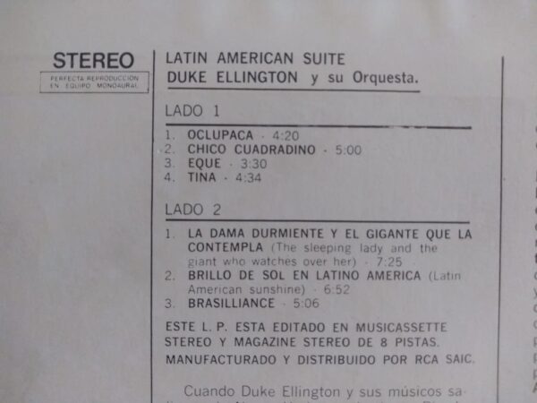 DUKE ELLINGTON Y SU ORQUESTA - Latin American Suite - Image 3