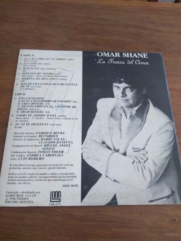 OMAR SHANE - La fuerza del amor - Image 2