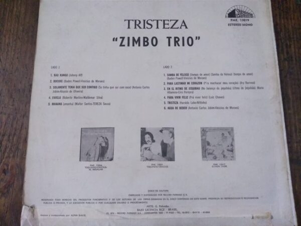 ZIMBO TRIO - Tristeza - Image 3