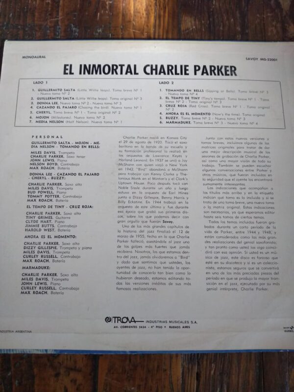 CHARLIE PARKER - The Immortal - Image 3