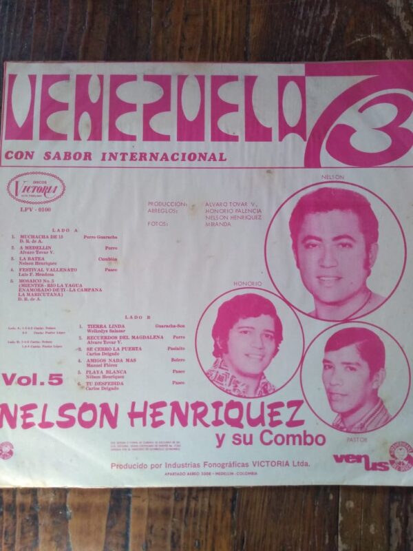 NELSON HENRIQUEZ Y SU COMBO - De Venezuela Con sabor internacional Vol. 3 - Image 4