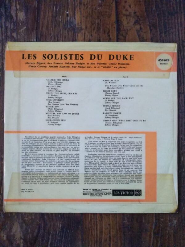 DUKE ELLINGTON - Les Solistes Du Duke - Image 2