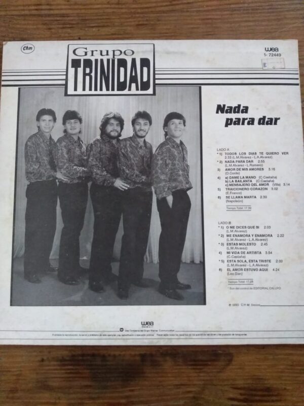 GRUPO TRINIDAD - Nada Para Dar - Image 2