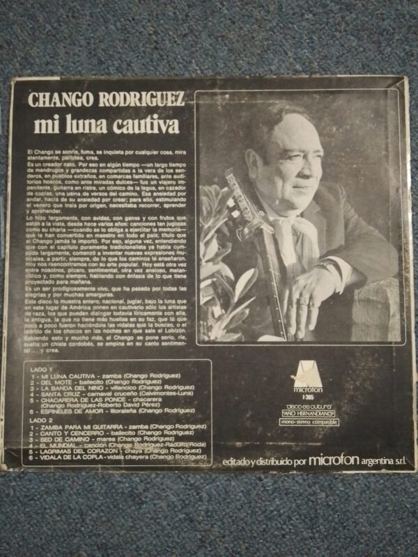 CHANGO RODRIGUEZ - Mi Luna Cautiva - Image 2