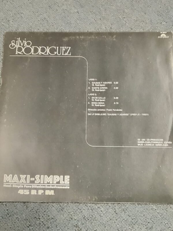 SILVIO RODRIGUEZ - Maxi-Simple (Causas Y Azares) - Image 3