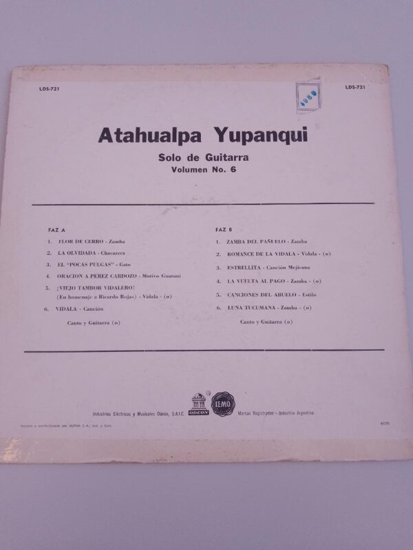 ATAHUALPA YUPANQUI - Volumen No. 6 - Image 2