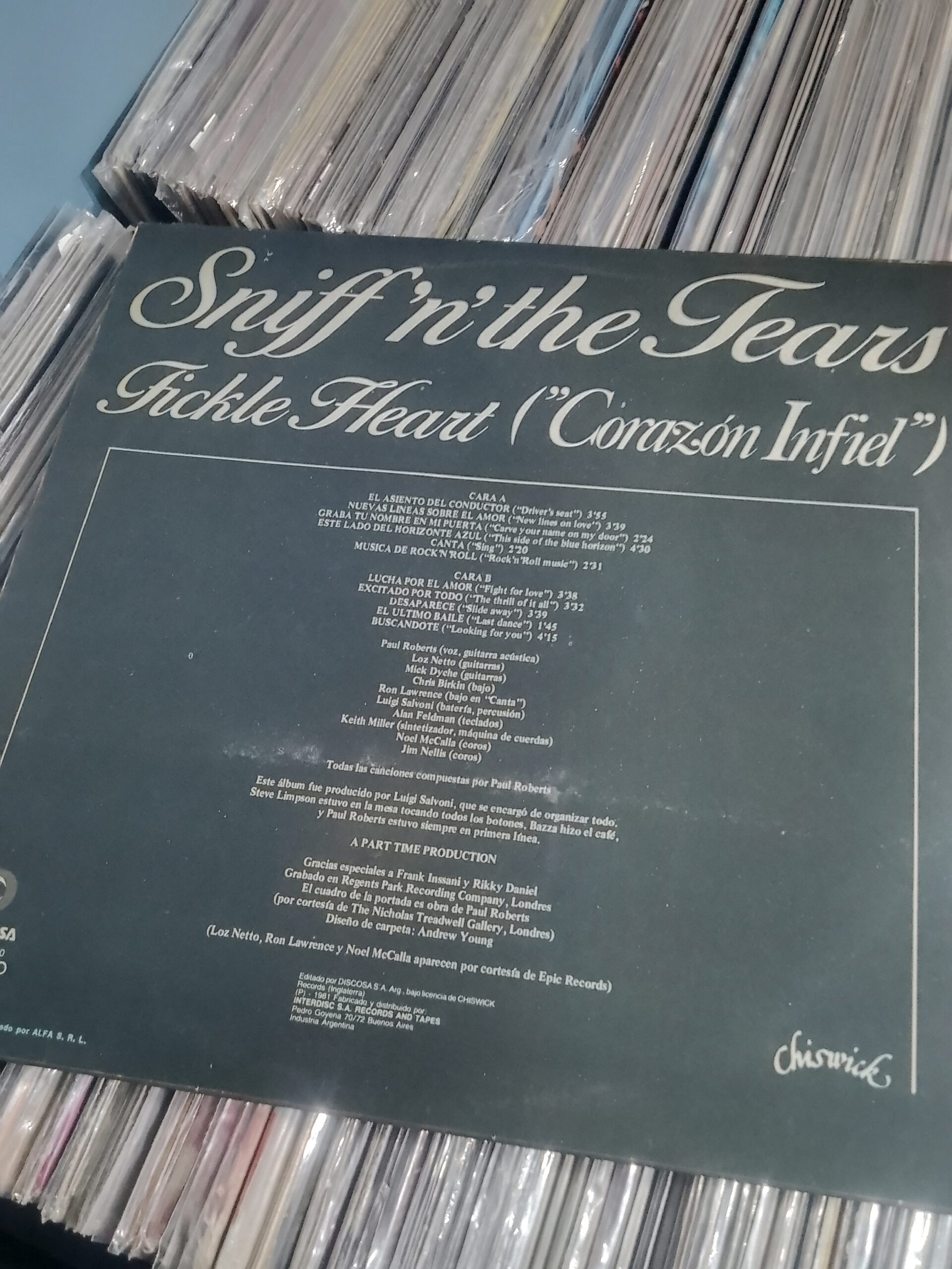 SNIFF 'N' THE TEARS – Fickle Heart (Corazón Infiel) - Image 2