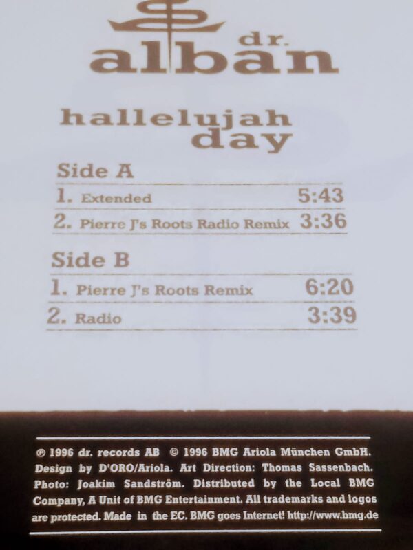 DR. ALBAN - Hallelujah Day - Image 2