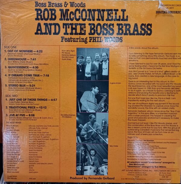 ROB MCCONELL & THE BOSS BRASS - Boss Brass & Woods - Image 2