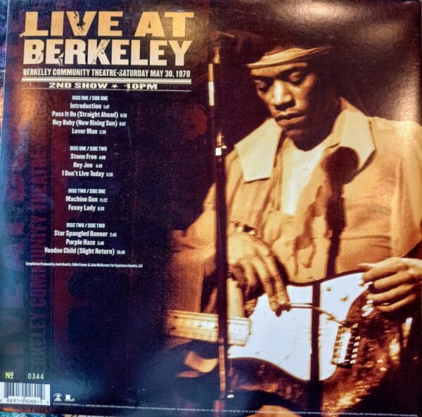 THE JIMI HENDRIX EXPERIENCE - Live At Berkeley - Image 3