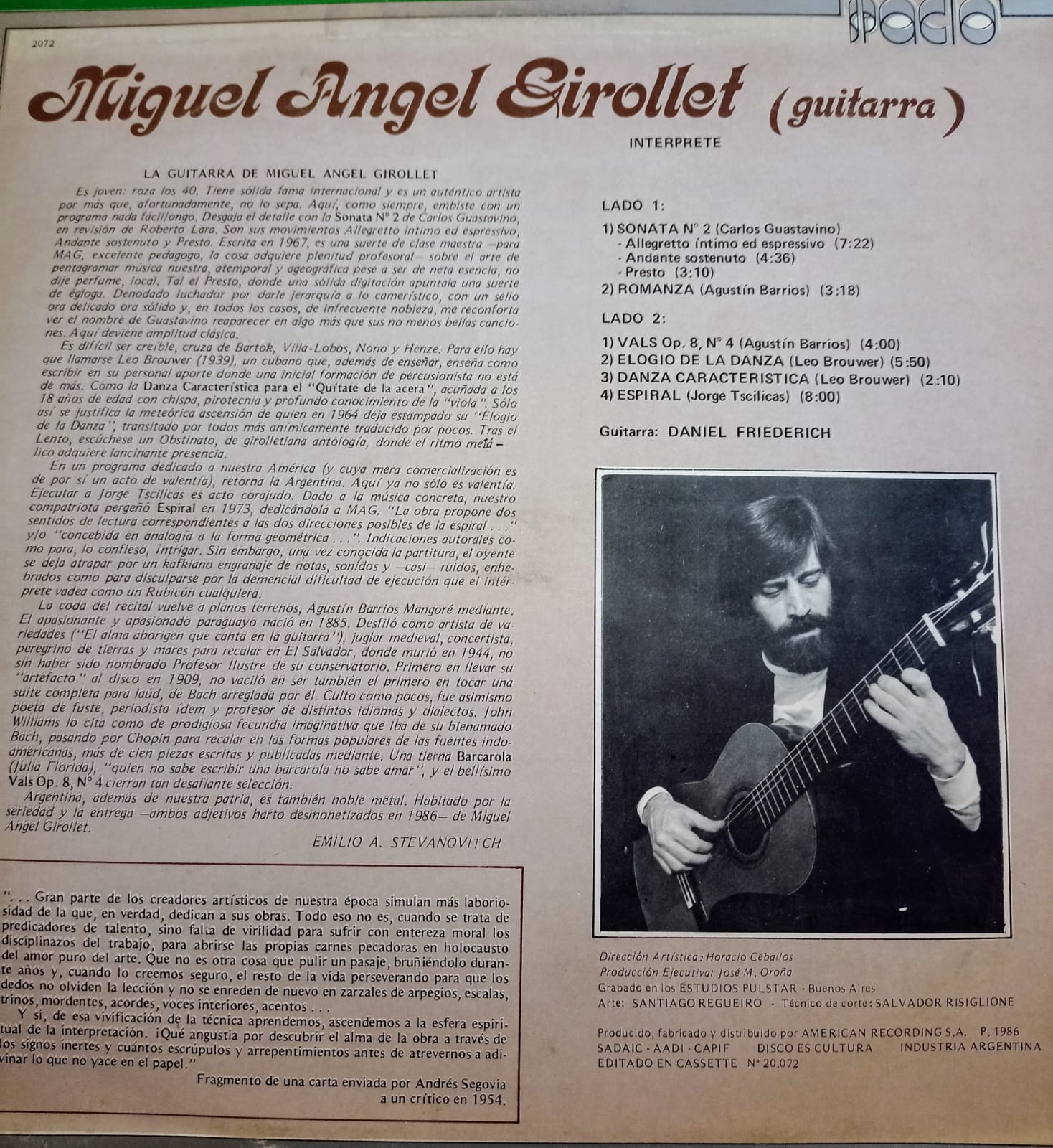 MIGUEL ANGEL GIROLLET - Miguel Angel Girollet (Guitarra) - Image 2