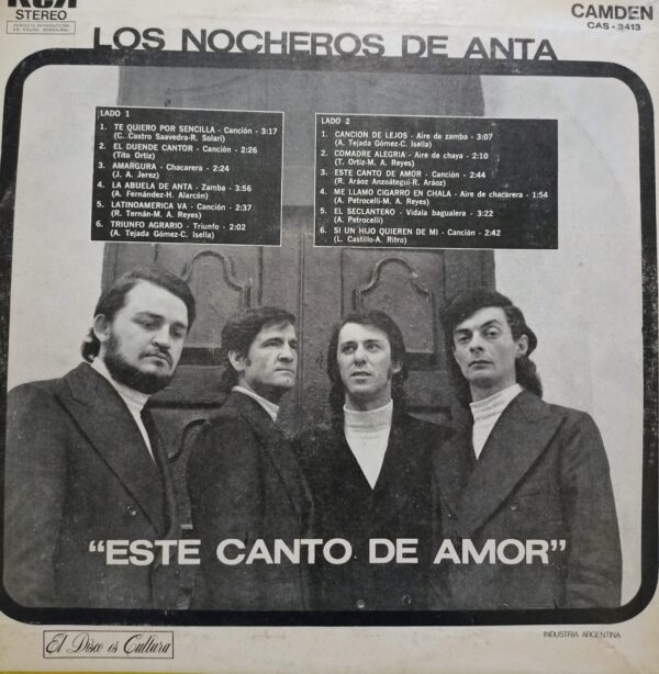 LOS NOCHEROS DE ANTA - Este Canto De Amor - Image 2