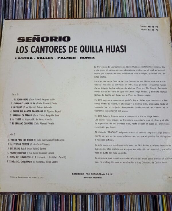 LOS CANTORES DE QUILLA HUASI - Señorio - Image 2