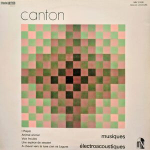 CANTÓN –Músicas Électroacústicas