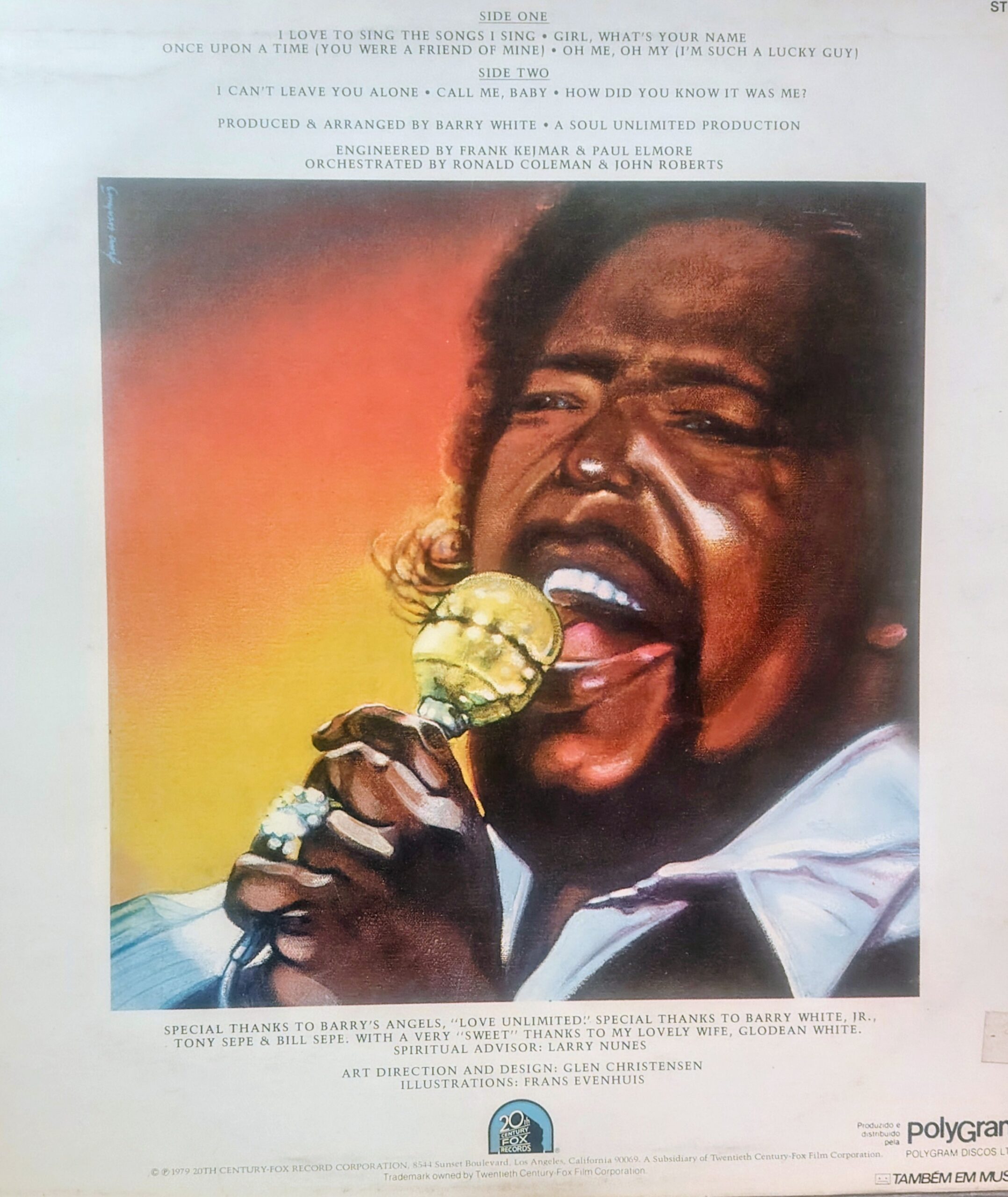 BARRY WHITE - I Love To Sing The Songs I Sing - Image 2