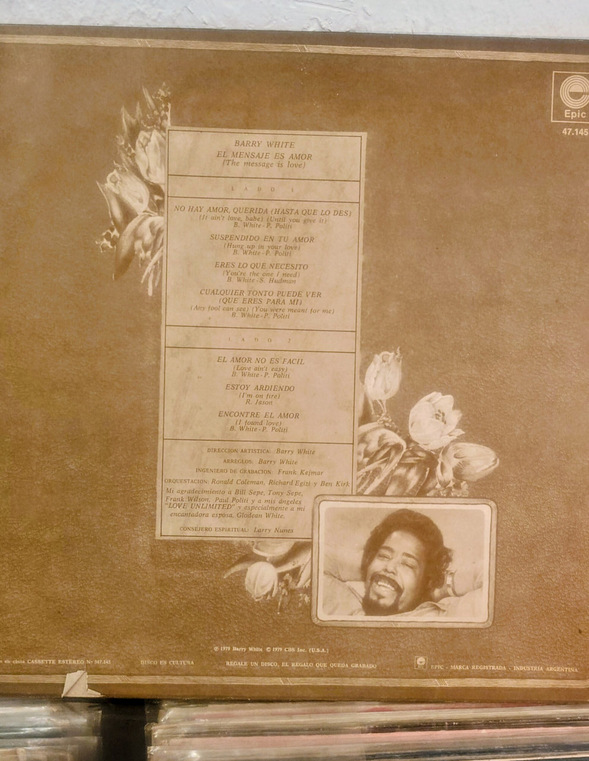 BARRY WHITE - El Mensaje es Amor - Image 2